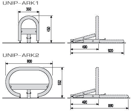 Габаритные размеры Unipark